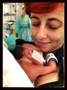 valentina e sirio appena nato