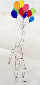 come un bambino davanti il mare