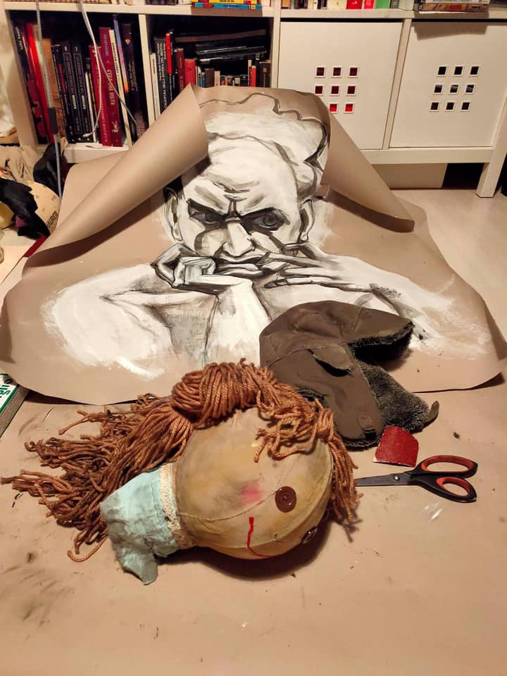 luigi preparazione scenografie